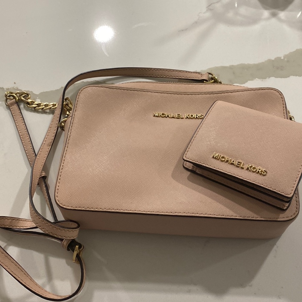 Michael Kors crossbody purse and wallet